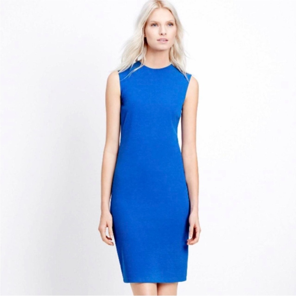 Vince Ponte Knit Sleeveless Dress in Danube